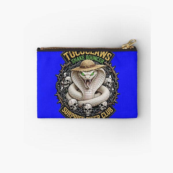 Item preview, White Cobra Snake Bouncer Straw Hat | Surprise Biker Club Patch Graphic   designed and sold by TOCOCLAWS.
