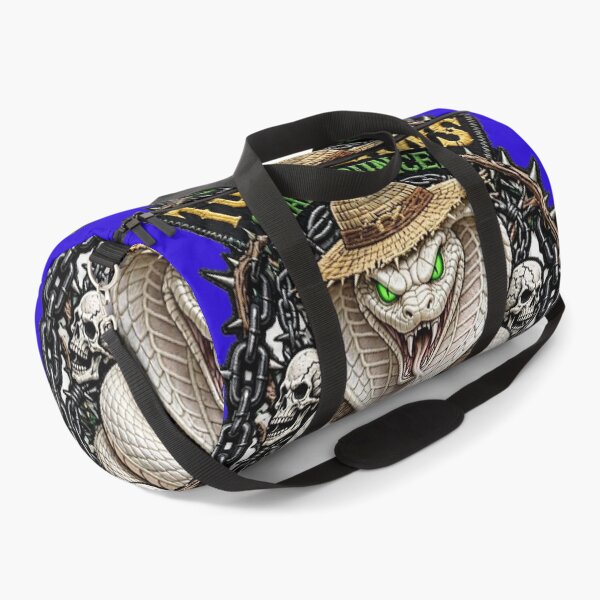 Item preview, White Cobra Snake Bouncer Straw Hat | Surprise Biker Club Patch Graphic   designed and sold by TOCOCLAWS.