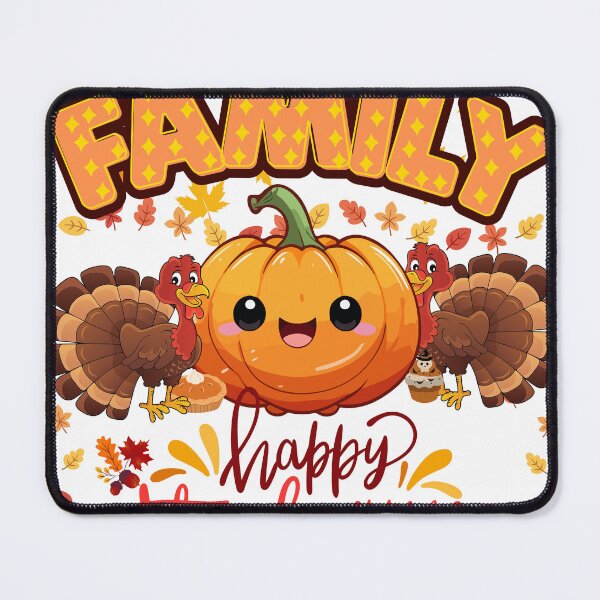 Item preview, Happy Thanksgiving Family | Cute Pumpkin Turkey designed and sold by Moonya26.