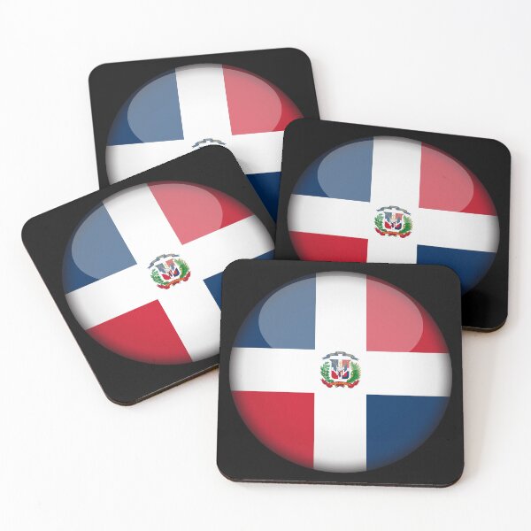 Item preview, Dominican Republic 3D Round Flag Statement Art for Supporters designed and sold by YAZ.