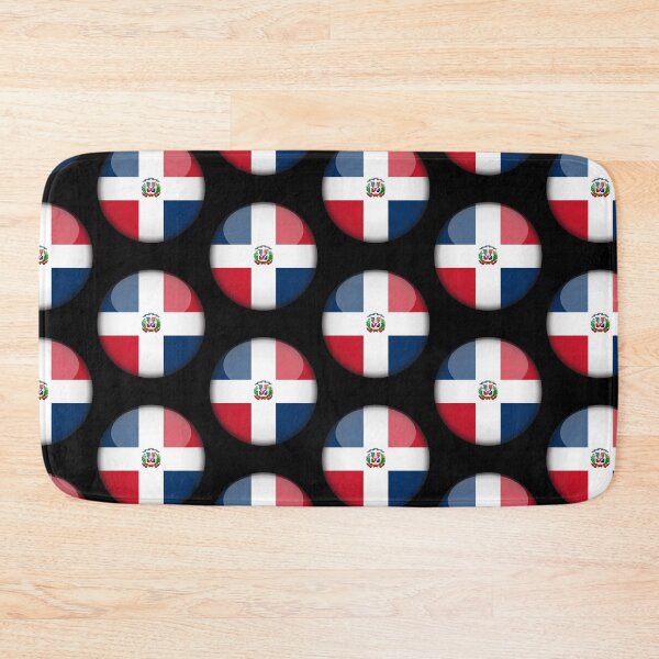 Item preview, Dominican Republic 3D Round Flag Statement Art for Supporters designed and sold by YAZ.