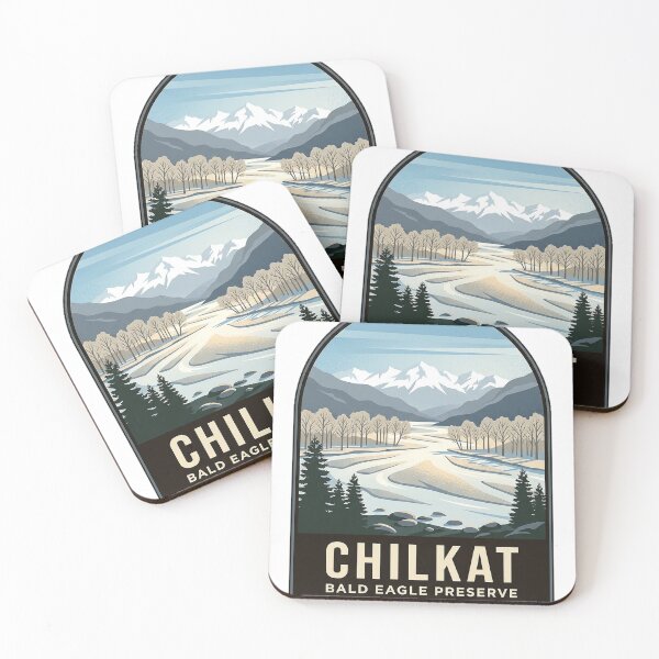 Item preview, Chilkat Bald Eagle Preserve Alaska Vintage Travel Badge Sticker designed and sold by DetourDgn.