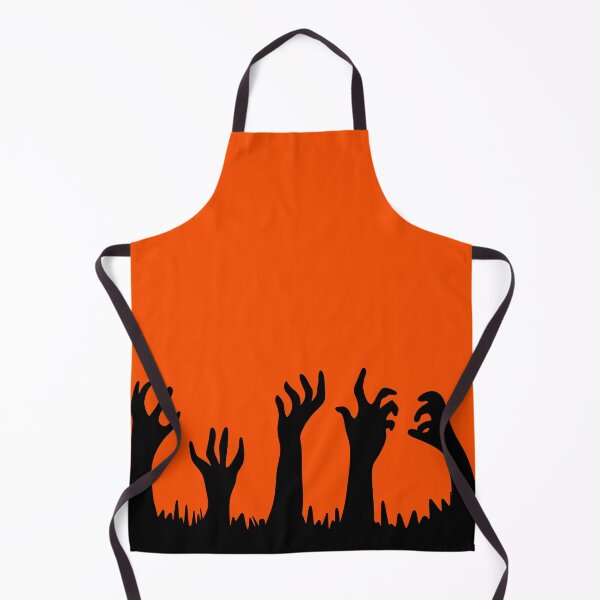 Item preview, Zombie Hands Rising Silhouette — Spooky Orange Halloween Background designed and sold by LYAN-STORE.