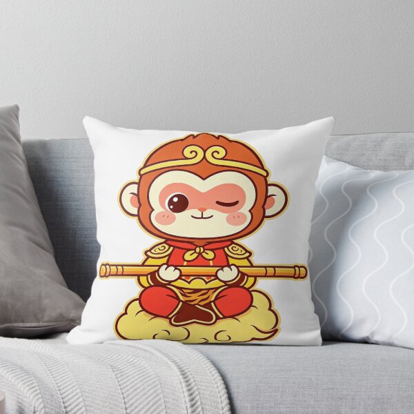 Item preview, Winking Chibi Sun Wukong Meditating Cloud designed and sold by DigArtis.