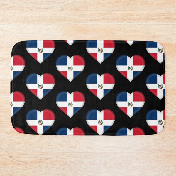 Item preview, Dominican Republic 3D Flag Heart National Symbol for Expat Style designed and sold by YAZ.