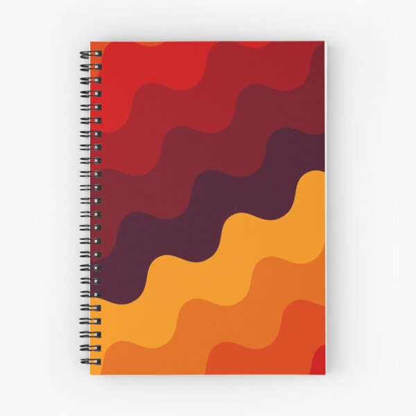 Item preview, 70s Retro Wavy Stripe Pattern — Warm Autumn Orange Red Groovy Waves designed and sold by LYAN-STORE.