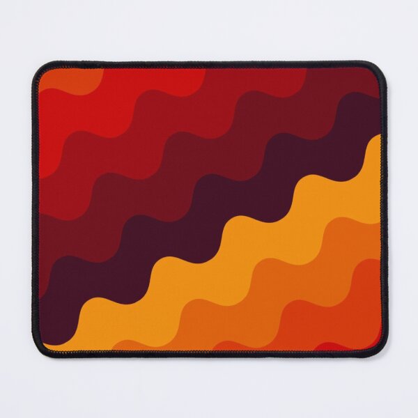 Item preview, 70s Retro Wavy Stripe Pattern — Warm Autumn Orange Red Groovy Waves designed and sold by LYAN-STORE.