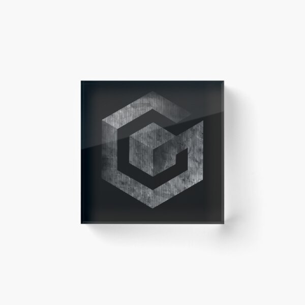 Item preview, Grungy Monochrome Cube designed and sold by ChristianeFonge.