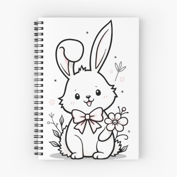 Item preview, Coquette Bunny Tattoo Flash Design designed and sold by Qubivibe.