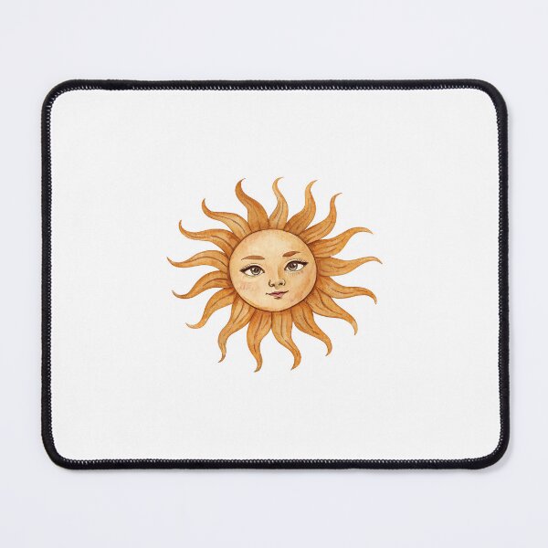 Item preview, Watercolor Celestial Orange Sun with Face designed and sold by AlinaMel.