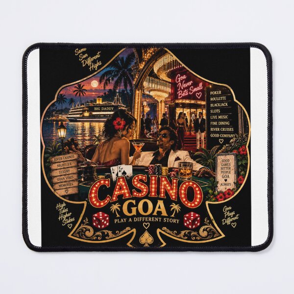 Item preview, Casino Goa — Goa Never Bets Small designed and sold by Goanheartprints.