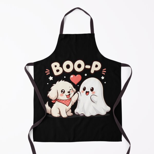 Item preview, Cute Dog Booping Ghost Kawaii Boo-P Design designed and sold by OlyvieArt.