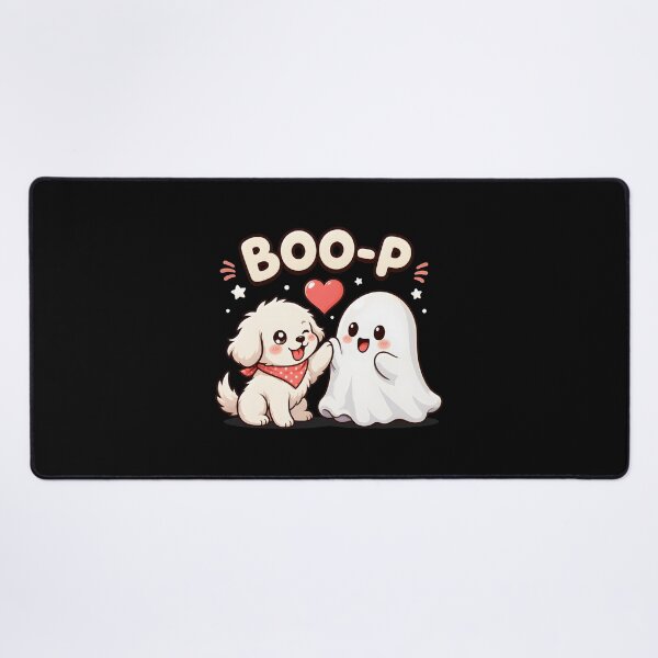 Item preview, Cute Dog Booping Ghost Kawaii Boo-P Design designed and sold by OlyvieArt.