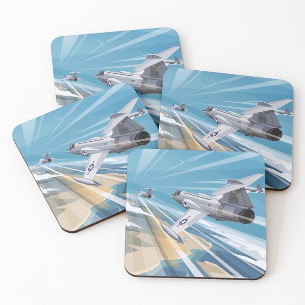 Item preview, F-104 Starfighter Banking Illustration designed and sold by Airpower Art.