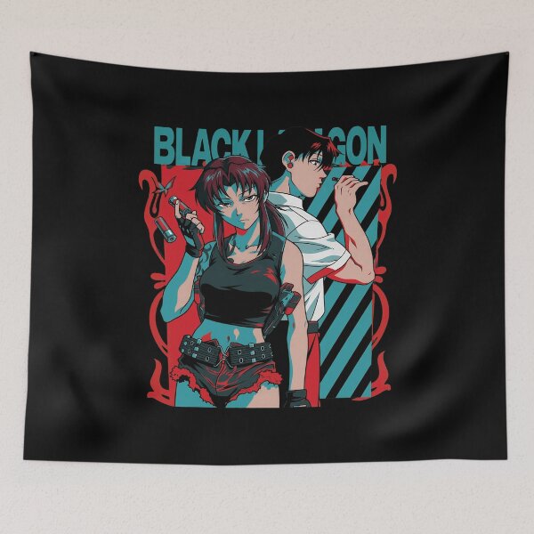 Item preview, Black Lagoon Anime  - Revy Rock Action designed and sold by ScottMi3981125.