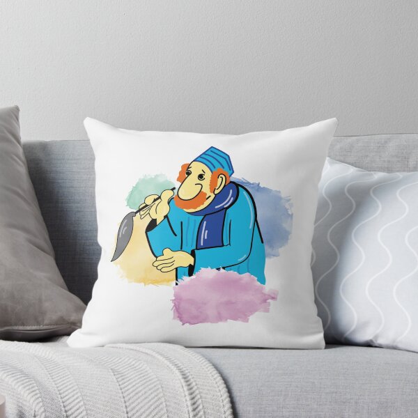 Item preview, Creative Blue Scarfed Artist with Big Paintbrush designed and sold by Minem39.