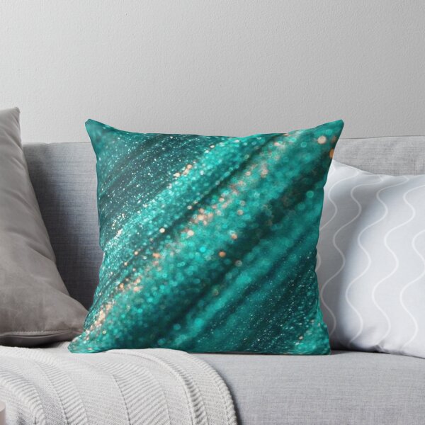 Item preview, Emerald Green Teal Glitter Texture — Sparkly Turquoise Glam Background designed and sold by LYAN-STORE.