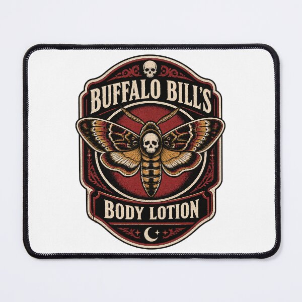 Item preview, Buffalo Bill's Body Lotion with Death's Head Moth Vintage Horror Distressed Design designed and sold by RONNIE ..