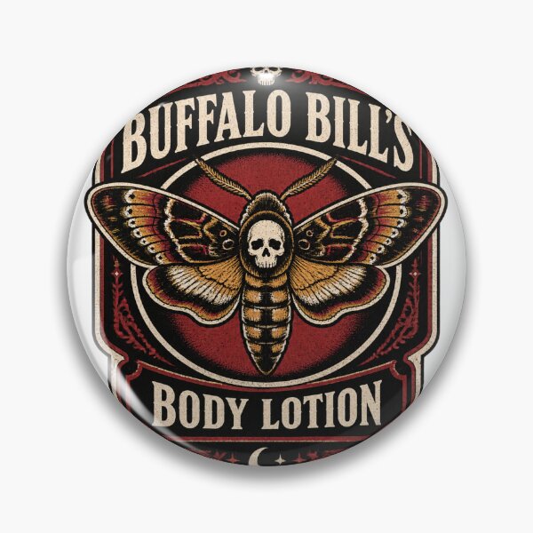 Item preview, Buffalo Bill's Body Lotion with Death's Head Moth Vintage Horror Distressed Design designed and sold by RONNIE ..