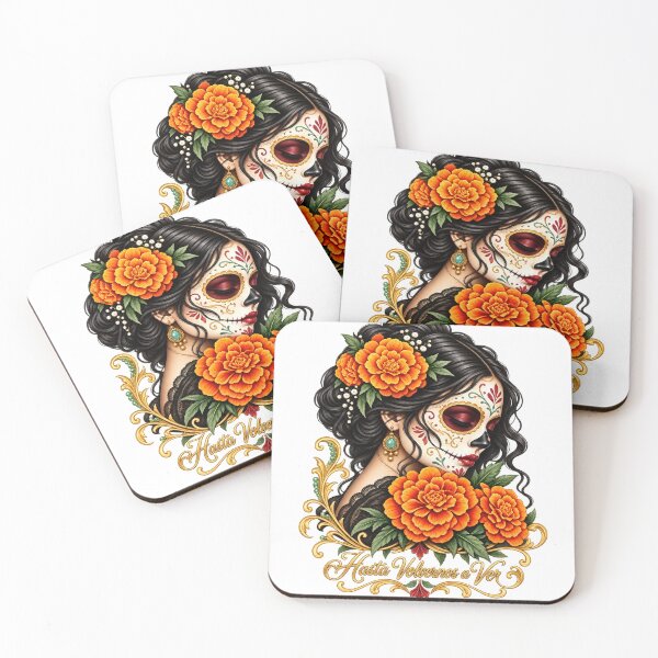 Item preview, Hasta Volvernos a Ver Catrina Marigold Portrait designed and sold by KireVeronica.