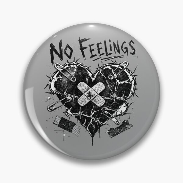 Item preview, No Feelings Barbed Wire Heart Punk Grunge Art designed and sold by Yellowriversss.