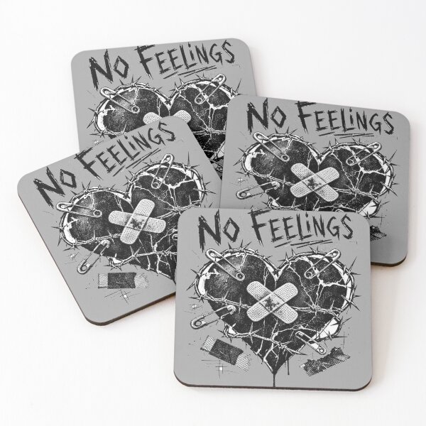 Item preview, No Feelings Barbed Wire Heart Punk Grunge Art designed and sold by Yellowriversss.