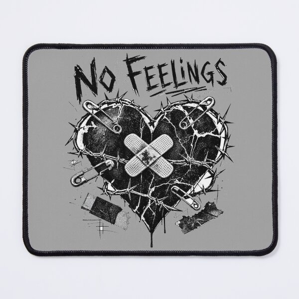 Item preview, No Feelings Barbed Wire Heart Punk Grunge Art designed and sold by Yellowriversss.