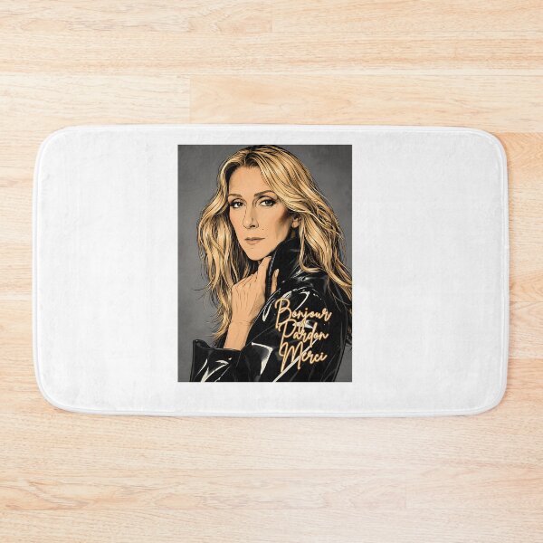 Aperçu de l'œuvre Céline Dion Bonjour Pardon Merci créée et vendue par t-shirt-med.
