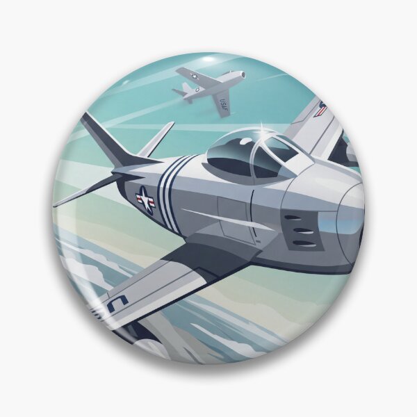 Item preview, F-86 Sabre Banking Vector Illustration designed and sold by Airpower Art.