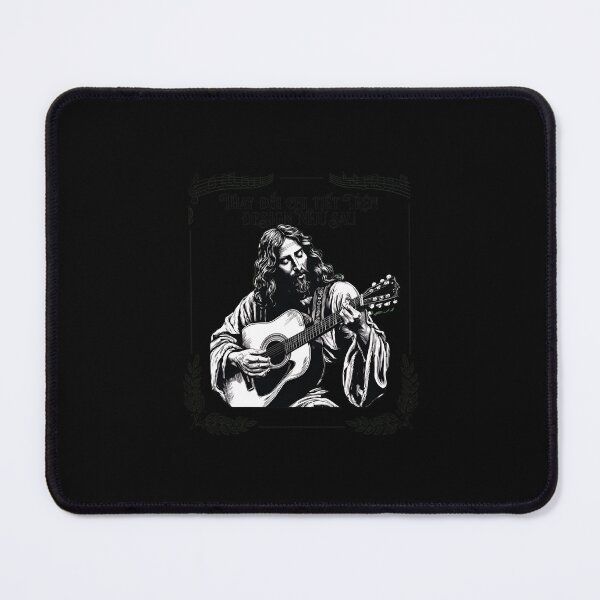 Item preview, Jesus Rocking Acoustic Guitar Art designed and sold by Oswmi16.