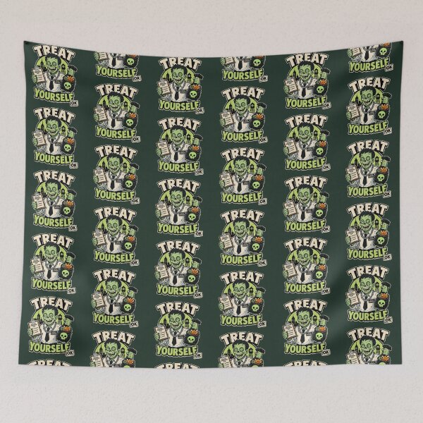 Item preview, Treat Yourself Zombie Office Manager Halloween designed and sold by CloudyCatArt.