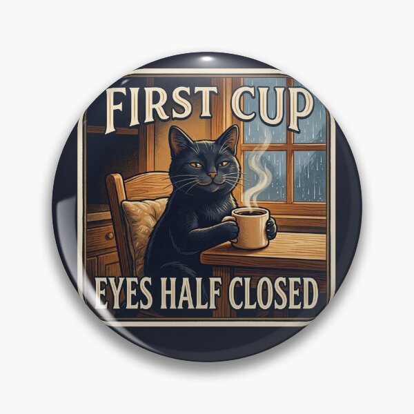 Item preview, First Cup, Eyes Half Closed designed and sold by QuietNovaShop.