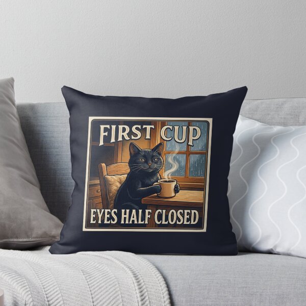 Item preview, First Cup, Eyes Half Closed designed and sold by QuietNovaShop.