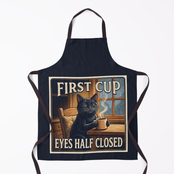 Item preview, First Cup, Eyes Half Closed designed and sold by QuietNovaShop.