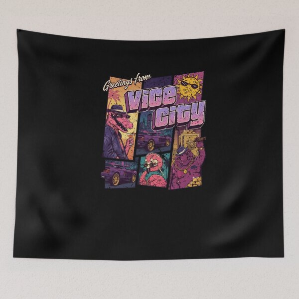 Item preview, Vice City Retro Greetings GTA 6 Inspired Design  designed and sold by platzmaurice.