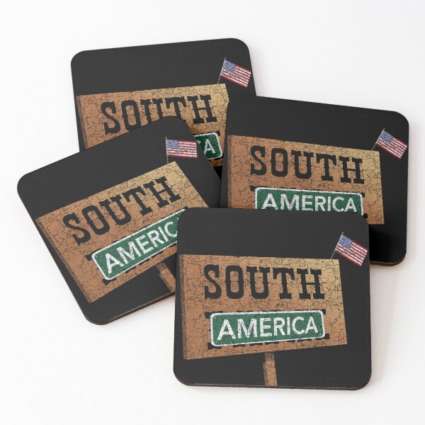 Item preview, South America Vintage Satire Sign designed and sold by Fictional Ink Society.