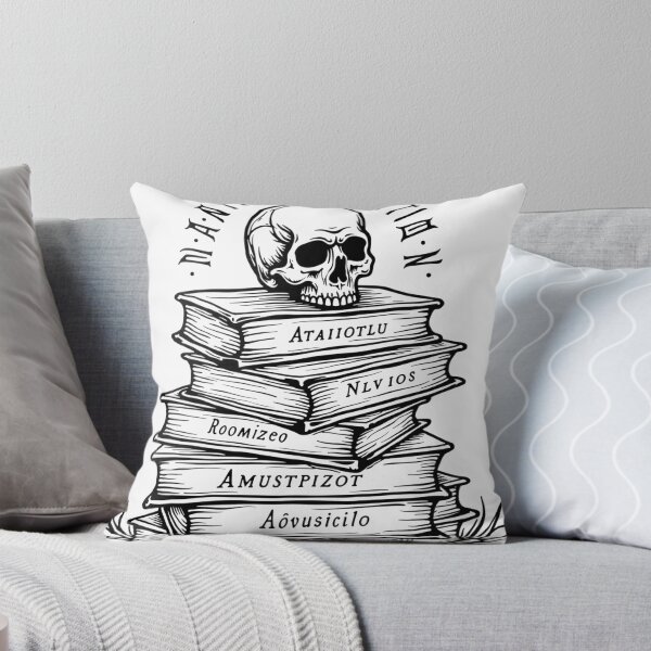 Item preview, Vintage Skull Among Books Line Art for Dark Academia Lovers designed and sold by Qubivibe.
