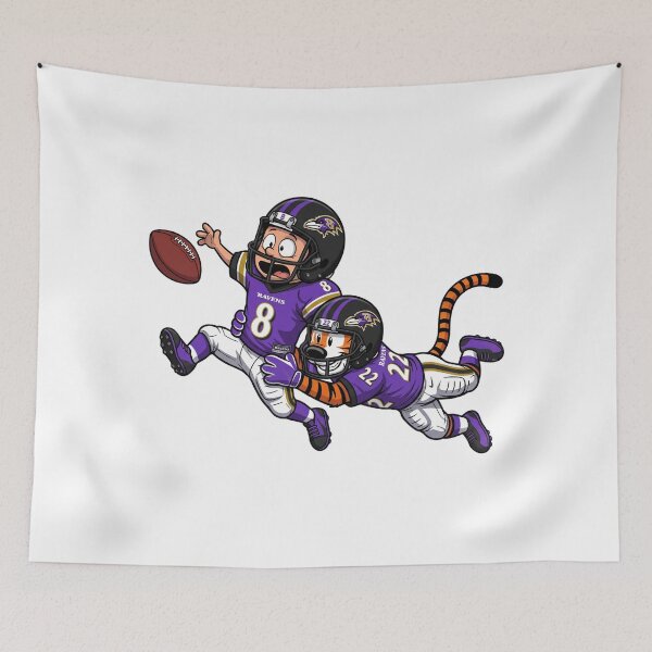 Item preview, Calvin And Hobbes Baltimore Football Action Fan designed and sold by DamianRoy88.