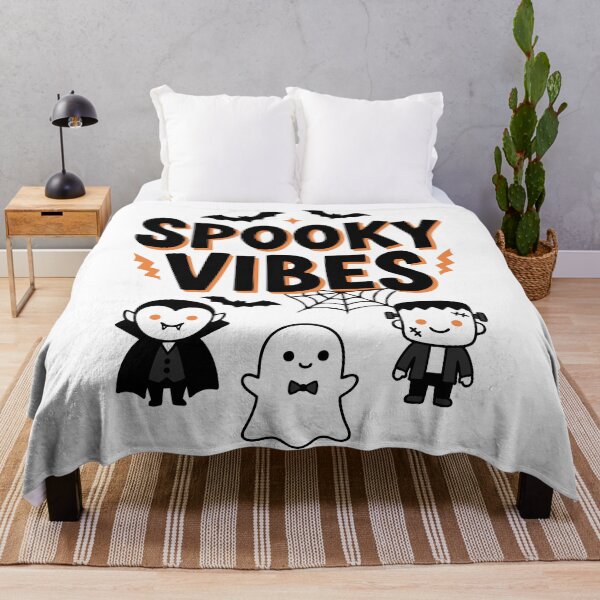 Item preview, Spooky Vibes Cute Ghost Halloween Season T-Shirt designed and sold by mazyoy.