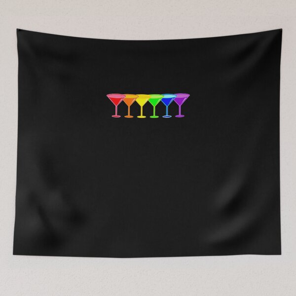 Item preview, Pride Rainbow Martini Glasses Pattern  designed and sold by growzjherona.