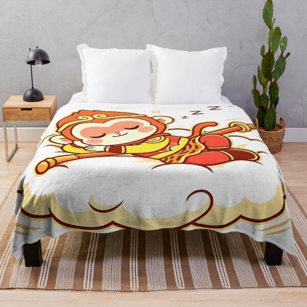 Item preview, Siesta en la nube de Chibi Sun Wukong durmiendo designed and sold by DigArtis.