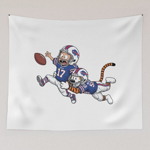 Item preview,  Calvin And Hobbes Buffalo Football Action Fan designed and sold by DamianRoy88.