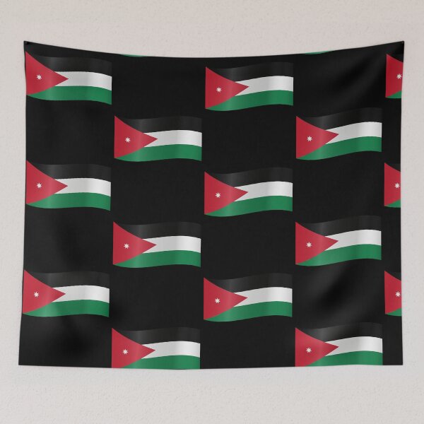 Item preview, Jordanian Waving Flag Statement Style for Supporters designed and sold by YAZ.
