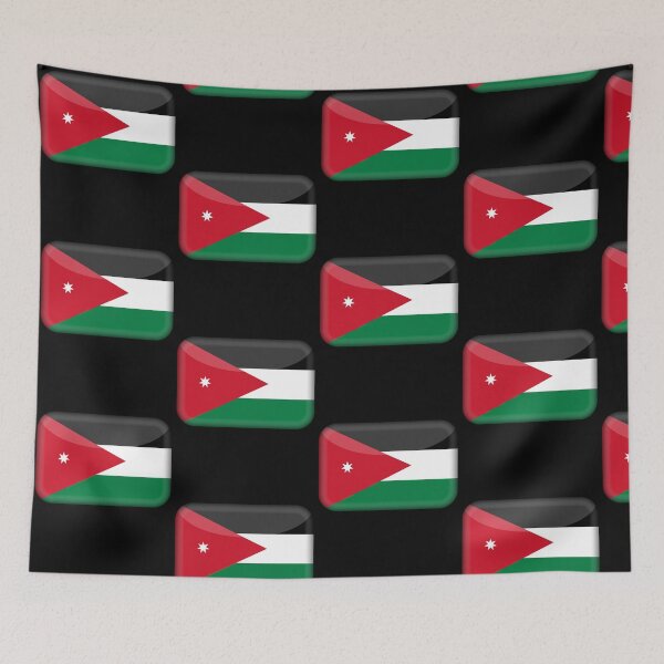 Item preview, Jordanian 3D Flag Cultural Identity & Expat Style designed and sold by YAZ.