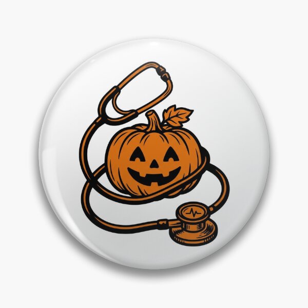 Item preview, Stethoscope Pumpkin Nurse Doctor Healthcare Halloween Medical Shirt designed and sold by TeNovaStudio.