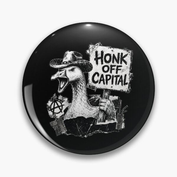 Item preview, Honk Off Capital Goose Protest Punk Anarchy Art designed and sold by Yellowriversss.