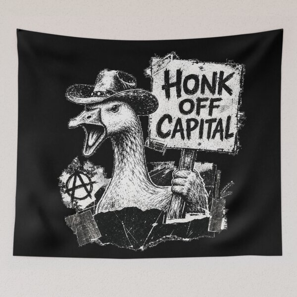 Item preview, Honk Off Capital Goose Protest Punk Anarchy Art designed and sold by Yellowriversss.