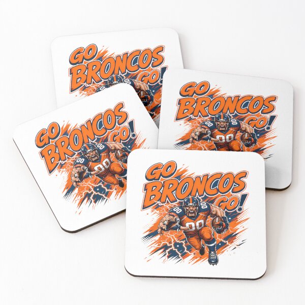 Item preview, Denver Broncos Go Broncos Go Retro Design designed and sold by Jaela-Tavera-s.