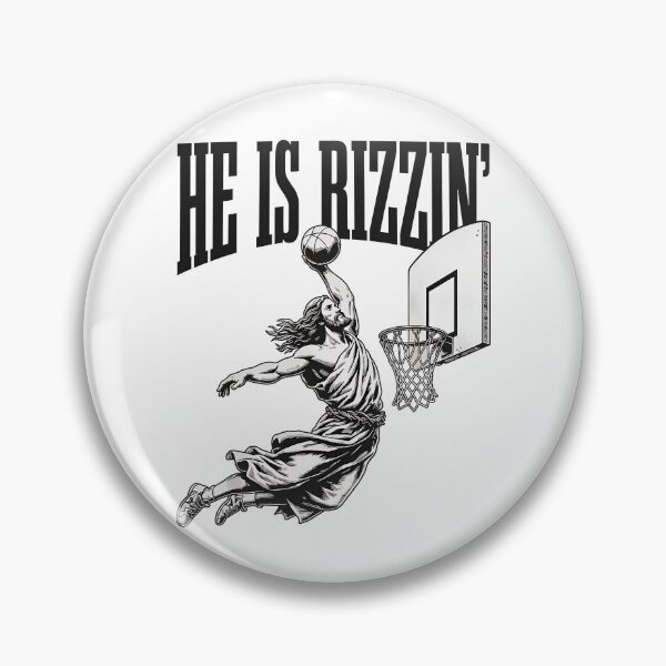 Item preview, He Is Rizzin Basketball Dunk designed and sold by Greatstfgreen.