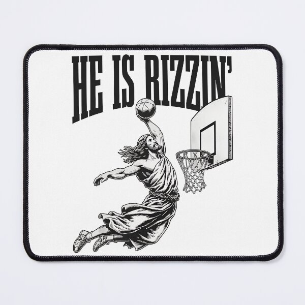 Item preview, He Is Rizzin Basketball Dunk designed and sold by Greatstfgreen.